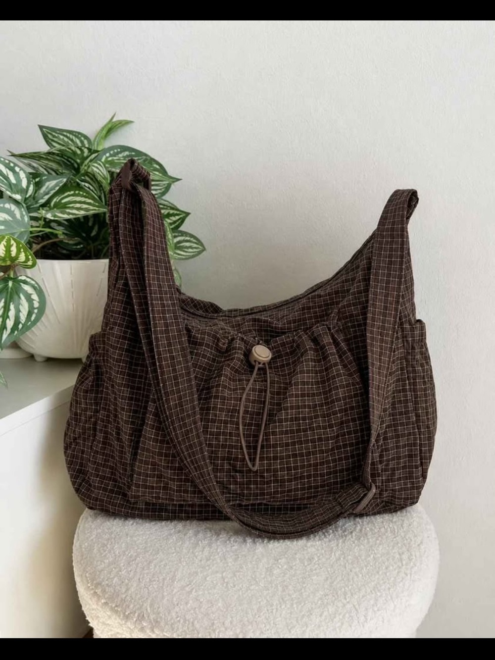 Brown lightweight everyday Shoulder Bag - Casual Everyday Tote